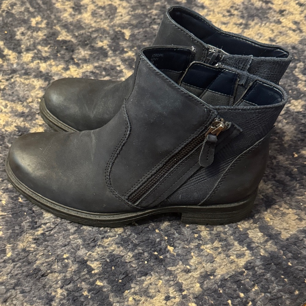 Earth Black Ankle Booties Dark Navy blue - Picture 2 of 6